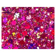 Pink Glitter, Cute, Girly, Glitter, Pink, Purple, Sparkle Two Sides Premium Plush Fleece Blanket (Medium)