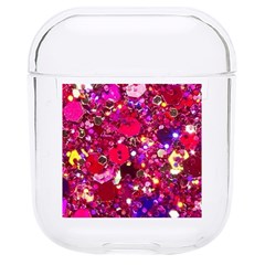 Pink Glitter, Cute, Girly, Glitter, Pink, Purple, Sparkle Hard Pc Airpods 1/2 Case by nateshop