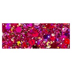 Pink Glitter, Cute, Girly, Glitter, Pink, Purple, Sparkle Banner and Sign 8  x 3 