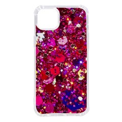 Pink Glitter, Cute, Girly, Glitter, Pink, Purple, Sparkle iPhone 14 Plus TPU UV Print Case