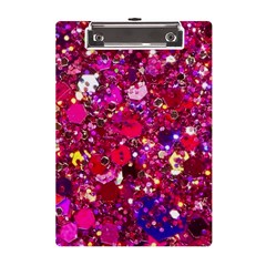 Pink Glitter, Cute, Girly, Glitter, Pink, Purple, Sparkle A5 Acrylic Clipboard by nateshop