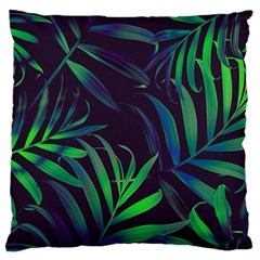 Tree Leaves Large Premium Plush Fleece Cushion Case (one Side) by nateshop