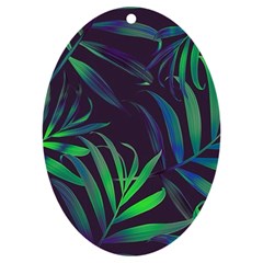 Tree Leaves Uv Print Acrylic Ornament Oval