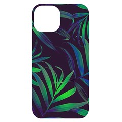 Tree Leaves Iphone 14 Black Uv Print Case by nateshop