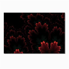 Amoled Red N Black Postcard 4 x 6  (pkg Of 10) by nateshop