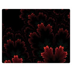 Amoled Red N Black Two Sides Premium Plush Fleece Blanket (medium) by nateshop