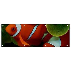 Fish Banner And Sign 9  X 3  by nateshop