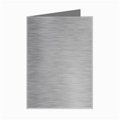 Aluminum Textures, Horizontal Metal Texture, Gray Metal Plate Mini Greeting Card by nateshop