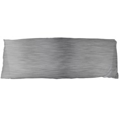 Aluminum Textures, Horizontal Metal Texture, Gray Metal Plate Body Pillow Case (dakimakura)