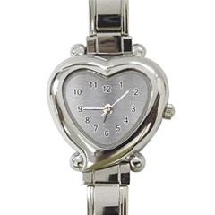 Aluminum Textures, Horizontal Metal Texture, Gray Metal Plate Heart Italian Charm Watch by nateshop