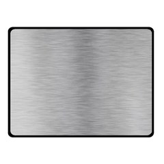 Aluminum Textures, Horizontal Metal Texture, Gray Metal Plate Two Sides Fleece Blanket (small) by nateshop