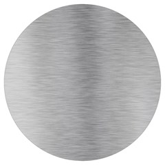 Aluminum Textures, Horizontal Metal Texture, Gray Metal Plate Round Trivet by nateshop