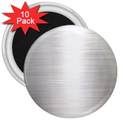 Aluminum Textures, Polished Metal Plate 3  Magnets (10 pack) 