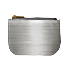 Aluminum Textures, Polished Metal Plate Mini Coin Purse by nateshop