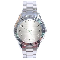 Aluminum Textures, Polished Metal Plate Stainless Steel Analogue Watch by nateshop