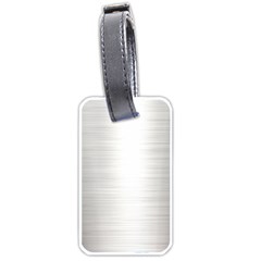 Aluminum Textures, Polished Metal Plate Luggage Tag (one Side) by nateshop