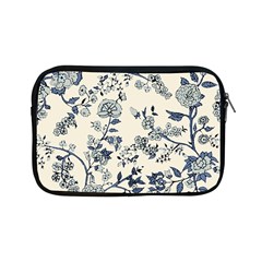 Blue Vintage Background, Blue Roses Patterns Apple Ipad Mini Zipper Cases by nateshop