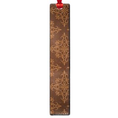 Brown Floral Pattern Floral Vintage Pattern, Brown Vintage Large Book Marks by nateshop