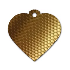 Gold, Golden Background ,aesthetic Dog Tag Heart (one Side) by nateshop