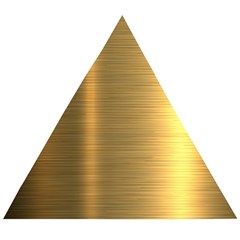 Golden Textures Polished Metal Plate, Metal Textures Wooden Puzzle Triangle by nateshop