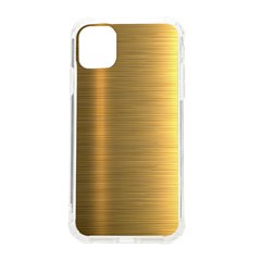 Golden Textures Polished Metal Plate, Metal Textures Iphone 11 Tpu Uv Print Case by nateshop