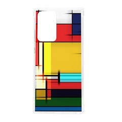 Multicolored Retro Abstraction, Lines Retro Background, Multicolored Mosaic Samsung Galaxy Note 20 Ultra Tpu Uv Case by nateshop