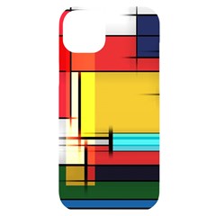 Multicolored Retro Abstraction%2 Iphone 14 Plus Black Uv Print Case by nateshop