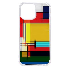 Multicolored Retro Abstraction, Lines Retro Background, Multicolored Mosaic Iphone 13 Pro Max Tpu Uv Print Case by nateshop