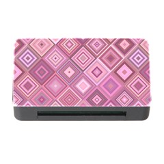 Pink Retro Texture With Rhombus, Retro Backgrounds Memory Card Reader With Cf by nateshop