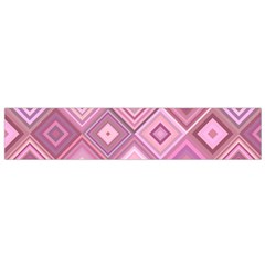 Pink Retro Texture With Rhombus, Retro Backgrounds Small Premium Plush Fleece Scarf by nateshop