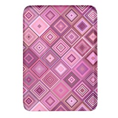 Pink Retro Texture With Rhombus, Retro Backgrounds Rectangular Glass Fridge Magnet (4 Pack) by nateshop