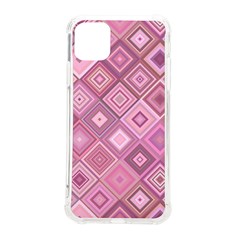 Pink Retro Texture With Rhombus, Retro Backgrounds Iphone 11 Pro Max 6 5 Inch Tpu Uv Print Case by nateshop