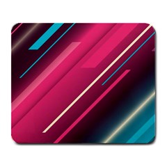 Pink-blue Retro Background, Retro Backgrounds, Lines Large Mousepad by nateshop