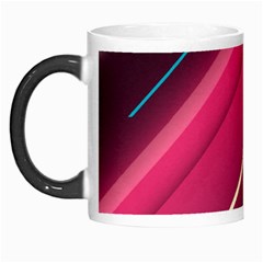 Pink-blue Retro Background, Retro Backgrounds, Lines Morph Mug by nateshop