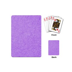 Purple Paper Texture, Paper Background Playing Cards Single Design (mini) by nateshop