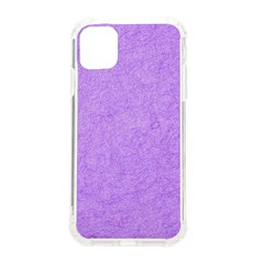 Purple Paper Texture, Paper Background Iphone 11 Tpu Uv Print Case by nateshop