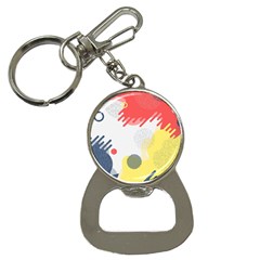 Red White Blue Retro Background, Retro Abstraction, Colored Retro Background Bottle Opener Key Chain by nateshop