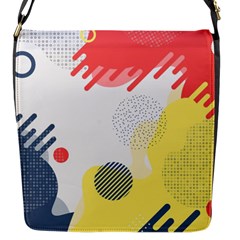 Red White Blue Retro Background, Retro Abstraction, Colored Retro Background Flap Closure Messenger Bag (s) by nateshop