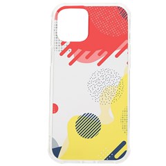 Red White Blue Retro Background, Retro Abstraction, Colored Retro Background Iphone 12 Pro Max Tpu Uv Print Case by nateshop