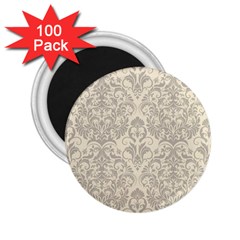 Retro Texture With Ornaments, Vintage Beige Background 2 25  Magnets (100 Pack)  by nateshop