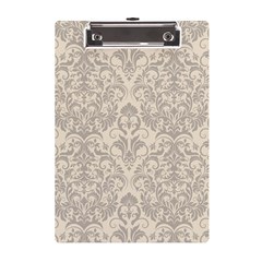 Retro Texture With Ornaments, Vintage Beige Background A5 Acrylic Clipboard by nateshop