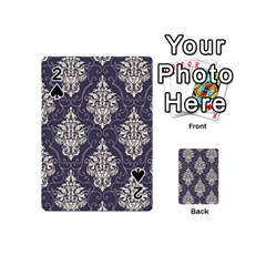 Vintage Texture, Floral Retro Background, Patterns, Playing Cards 54 Designs (mini) by nateshop