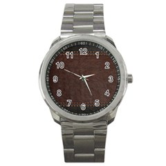 Black Leather Texture Leather Textures, Brown Leather Line Sport Metal Watch