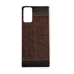 Black Leather Texture Leather Textures, Brown Leather Line Samsung Galaxy Note 20 Tpu Uv Case by nateshop