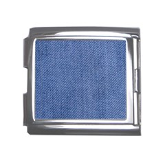 Blue Denim Texture Macro, Blue Denim Background, Jeans Background, Jeans Textures, Fabric Background Mega Link Italian Charm (18mm) by nateshop