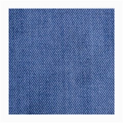 Blue Denim Texture Macro, Blue Denim Background, Jeans Background, Jeans Textures, Fabric Background Medium Glasses Cloth (2 Sides) by nateshop