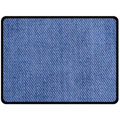 Blue Denim Texture Macro, Blue Denim Background, Jeans Background, Jeans Textures, Fabric Background Fleece Blanket (large) by nateshop