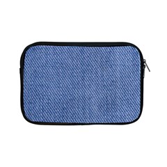 Blue Denim Texture Macro, Blue Denim Background, Jeans Background, Jeans Textures, Fabric Background Apple Ipad Mini Zipper Cases by nateshop