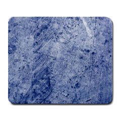 Blue Grunge Texture, Wall Texture, Blue Retro Background Large Mousepad by nateshop