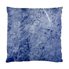 Blue Grunge Texture, Wall Texture, Blue Retro Background Standard Cushion Case (two Sides) by nateshop